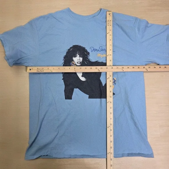 Donna Summer All Systems Go T‎ Shirt Blue Delta Magnum Weight Size Large - Picture 4 of 7